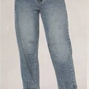 BCBGeneration Women's barrel leg Jeans in Light Blue